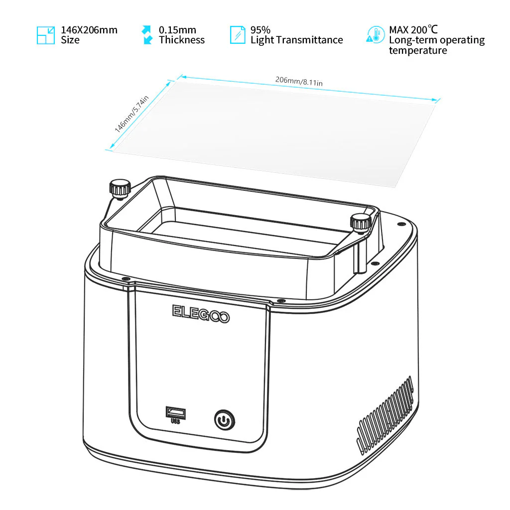 FEP-Folie für Mars 4/5/5 Ultra (5 Stück) - Image 5